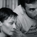 Olivia Hurtado y Rubén Prieto durante el rodaje de Una historia de amor